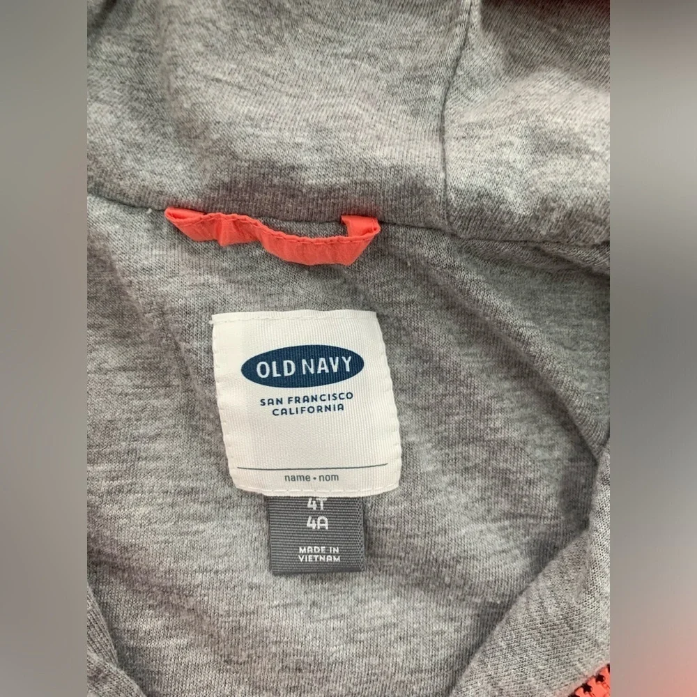 Old Navy Size 4T Lightweight Rain Coat Windbreaker Jacket